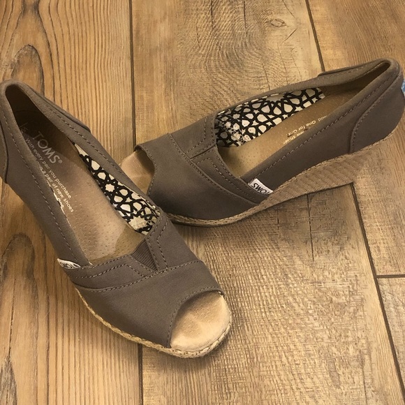 Toms Brown Wedges Size 5 - Picture 7 of 7